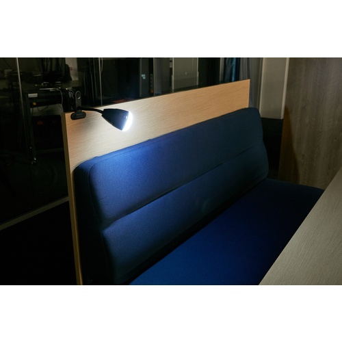 TRUSCO 充電式LEDクリップライト 3段階調整ヘッド360度回転標準型 昼光色【LEDCLIP-FX-W】