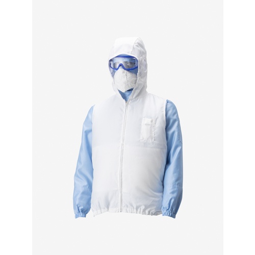 GOLDWIN 空調服(R)フード付きアウターベスト 白 3L【PK2911-W-3L】