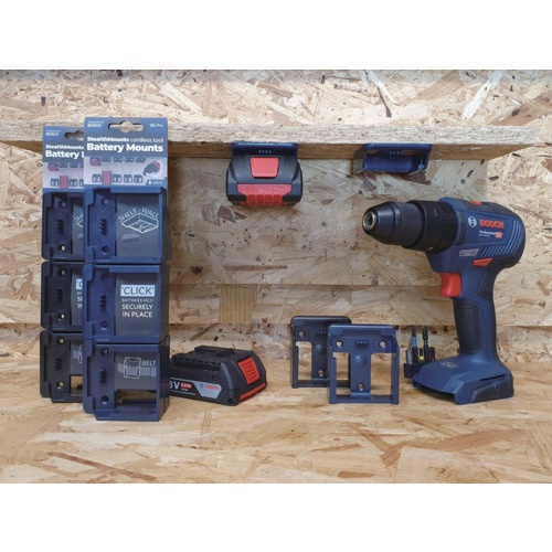 ステルスマウント バッテリーマウントボッシュ18V用(6個入り)ブラック【BM-BO18-6】