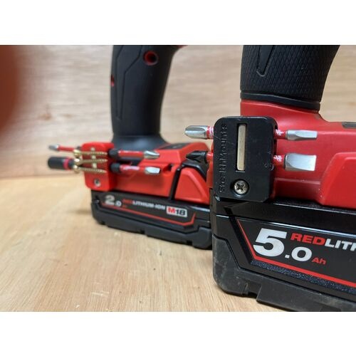 ステルスマウント StubbyビットホルダーミルウォーキーM18用(2個入り)レッド【BH-M18-S-RED-2】