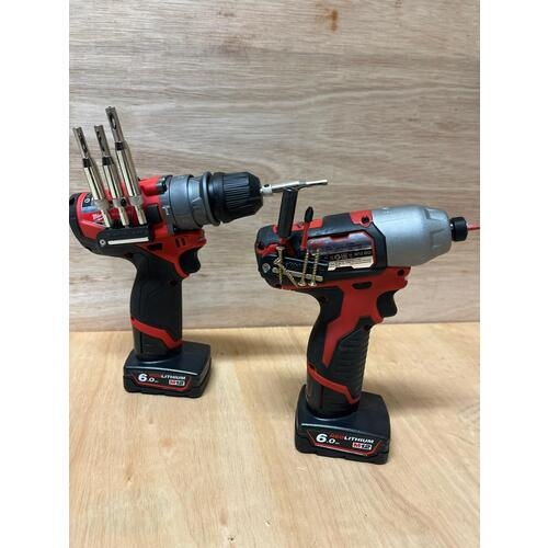 ステルスマウント ビットホルダーミルウォーキーM12用(2個入り)レッド【BH-MW12-RED-2】