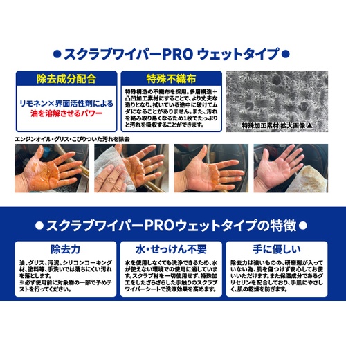 橋本 スクラブワイパーPROウェットタイプ 150X200mm 40枚入【SWS40】