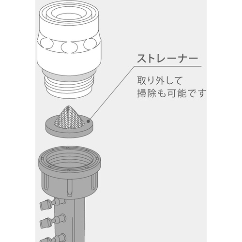 タカギ 5分岐コネクター 4mm×5【GKJ111】
