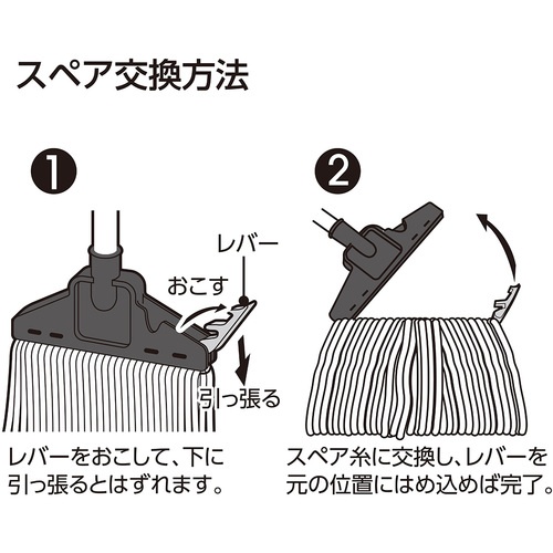 テラモト SP水拭きモップDX 替糸【CL-796-100-0】
