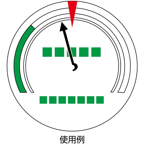 緑十字 マーキング用ステッカー(ゲージマーカーステッカー) 黄 マーキング-100Y 内径40-90mmΦ 10枚組 PET【208502】