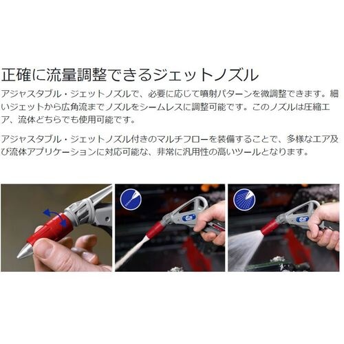 CEJN シリーズ210 マルチフロー エア・フルードガン用アジャスタブル・ジェット・ノズル【11-210-0200】