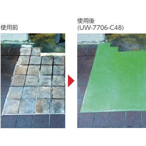 TC オッシャーコート コンクリート凹凸補修剤 6Kgセット C48グリーン【UW-7706-C48】