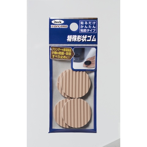 光 波ゴムクッション茶3×28mm【KWR28-2】
