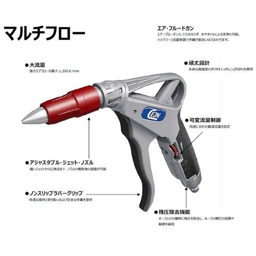 CEJN シリーズ210 マルチフロー エア・フルードガン ストレートチューブ90mm 320ニップル【11-210-0100】