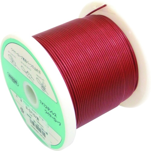 赤コーティングワイヤロープ100m巻【R-SY15V-RED】