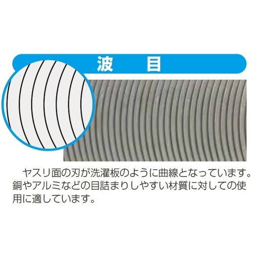 波目ヤスリ 平 150mm 荒目【HI15061】