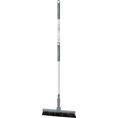 テラモト BM-2ホーキ30(伸縮柄)グレー 30cm【CL4652237】