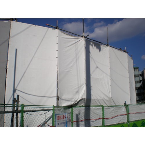 ターピー PE防炎シート ホワイト 5.4m×7.2m【PEBO-D5472】