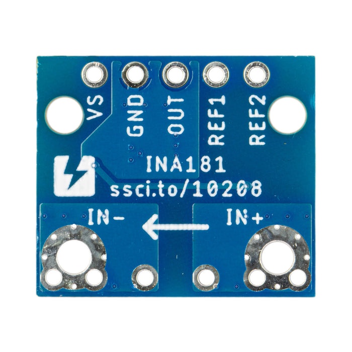 INA181搭載 双方向 電流センサモジュール(ー2.5A～＋2.5A)【SSCI-102087】