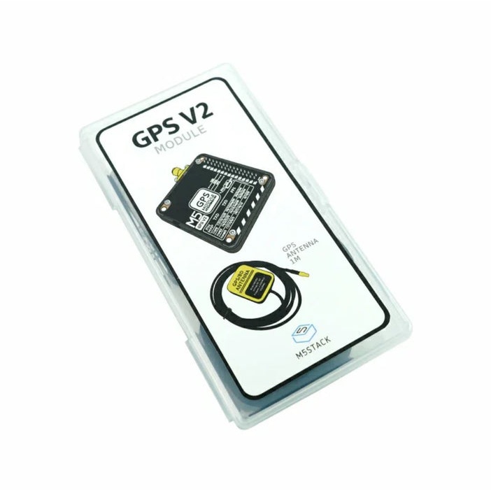 M5Stack用GPSモジュール v2.0(外部アンテナ付き、AT6668搭載)【M5STACK-M003-V2】