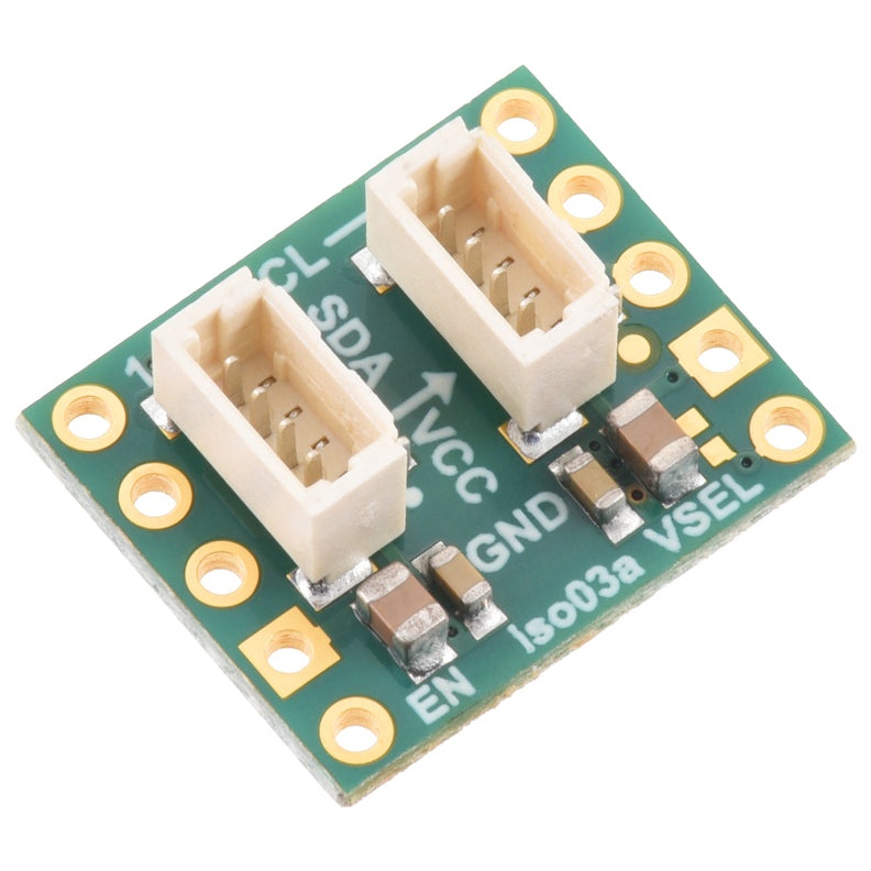 Pololu コネクタ付き電源分離 I2Cアイソレータ 5V/3.3V 200mA【POLOLU-5393】