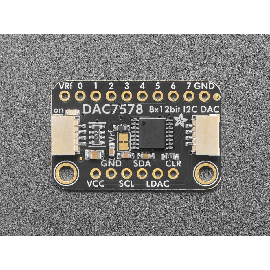 STEMMA QT/Qwiic互換 I2C接続 12bit DAC7578基板【ADA-6223】