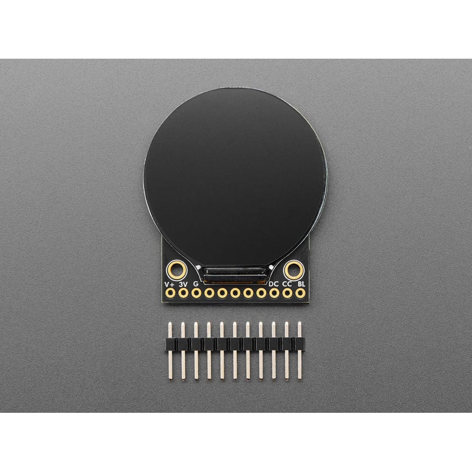 Adafruit 1.28インチ 240x240 microSDカードスロット付き円形TFTディスプレイ【ADA-6178】