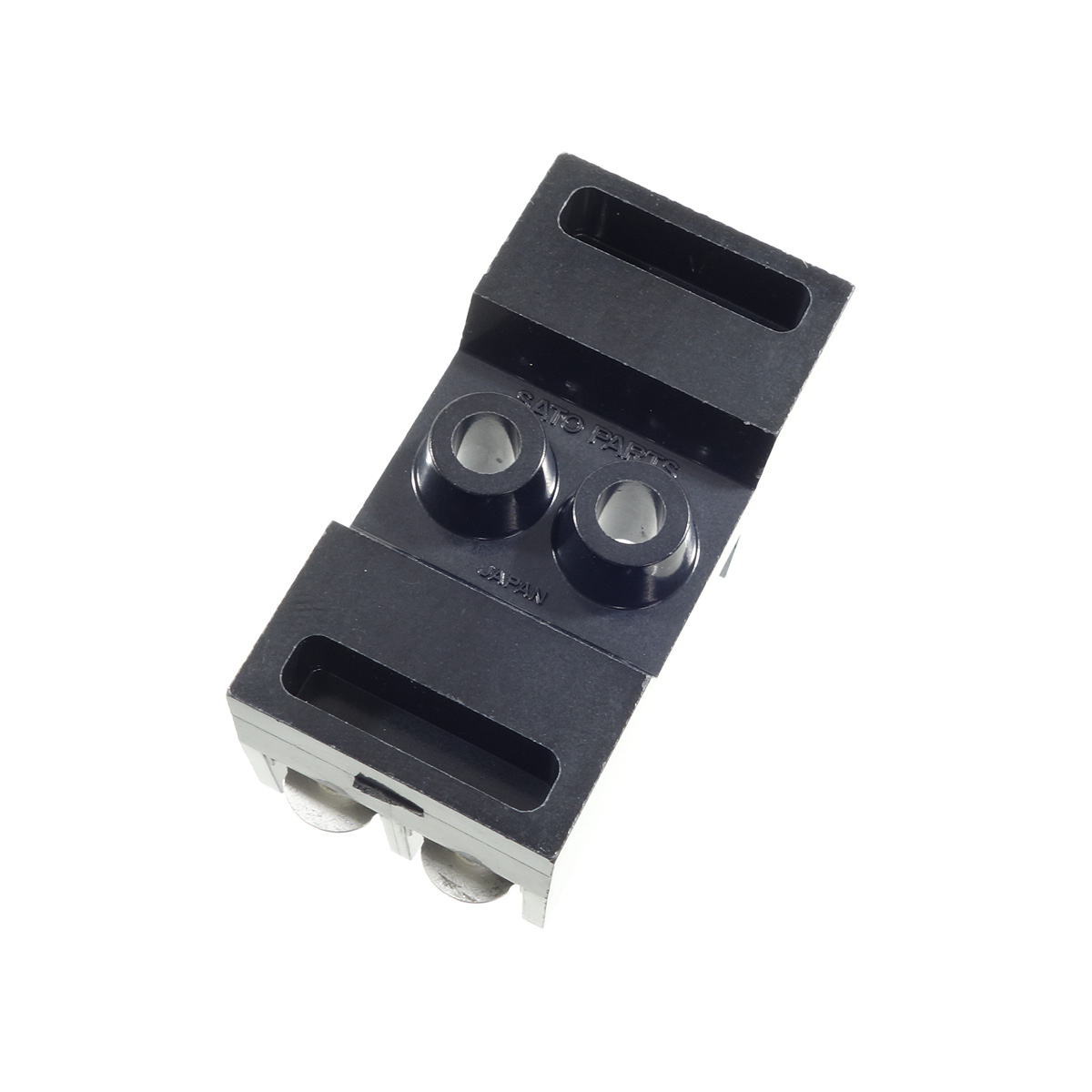 ベースヒューズホルダー 250V-10A 適合：φ6.4×30mm 2極【F-7111-2P】