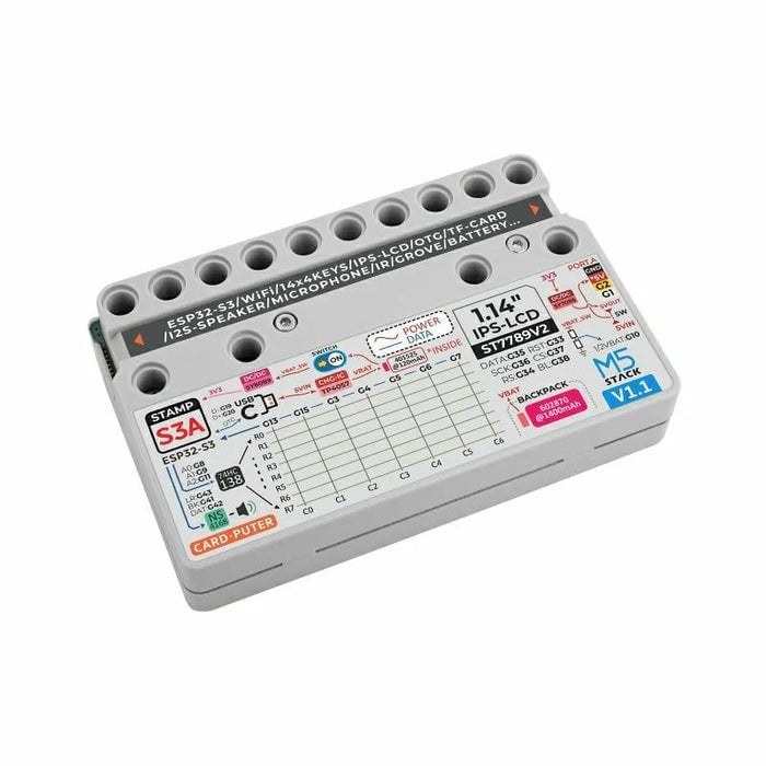 M5Stack用カードピュータ v1.1(StampS3搭載)【M5STACK-K132-V11】