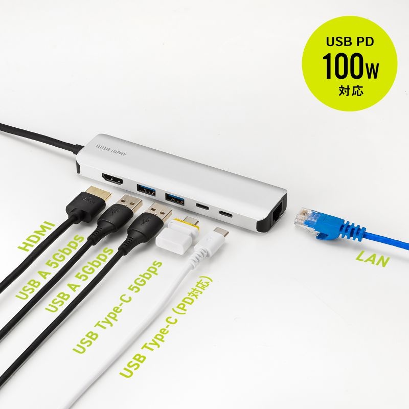 8K対応 USB Type-C ドッキングステーション【USB-DKM9S】
