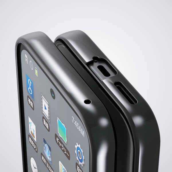 Google Pixel 9a ソフトケース サイドメッキ【PM-P251UCTMBK】