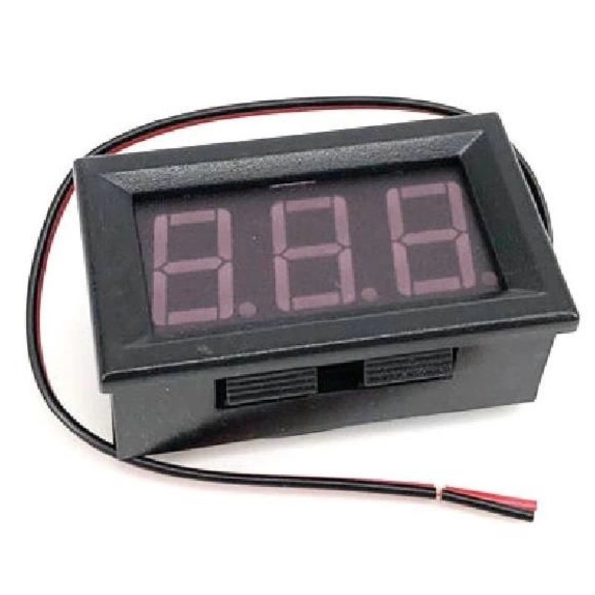 AC 70-500V LEDデジタル電圧計 グリーン【ACV-500green】