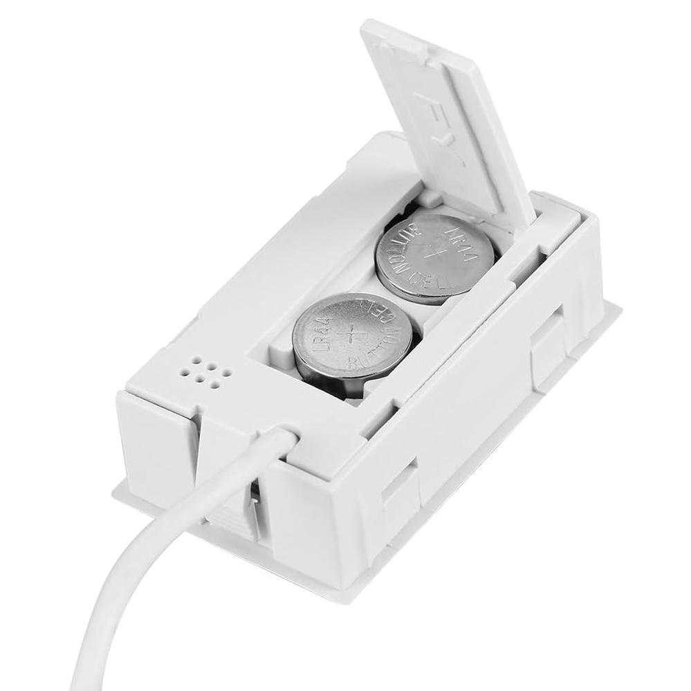 小型デジタル温湿度計 外部センサー付き ホワイト【THM-015Swhite】
