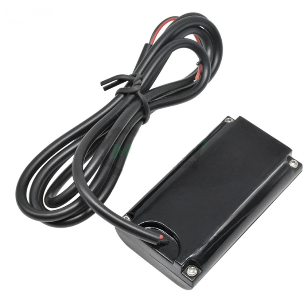DC8-24V IPX6 防水 LEDデジタル電圧計 レッド【WDCV-24red】