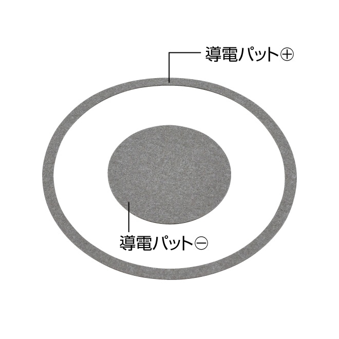 電極(表面抵抗測定用・校正証明書付)【F-107-TA】