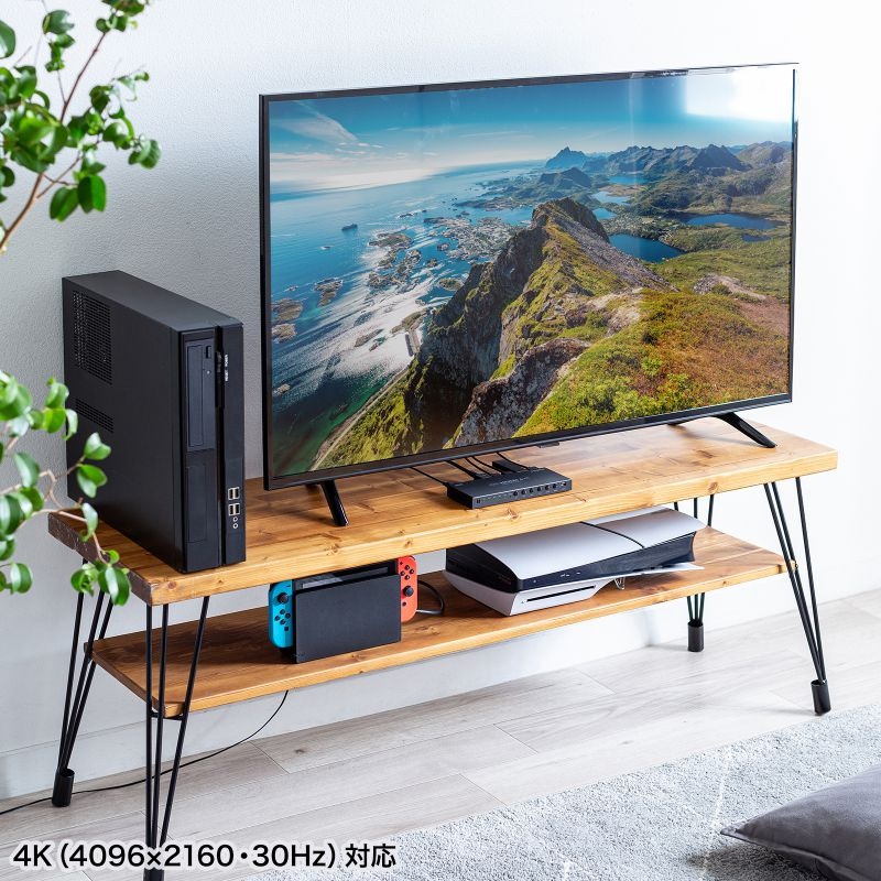 4入力1出力HDMI切替器(4K対応/シームレス切替/リモコン付き)【SW-UHD41RSL】
