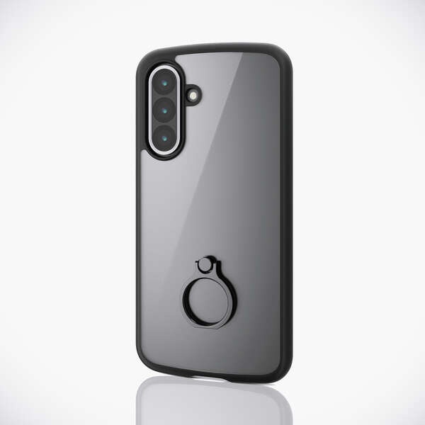 Galaxy A36 5G TOUGH SLIM LITE ハイブリッドケース フレームカラー リング付【PM-G254TSLFCRBK】