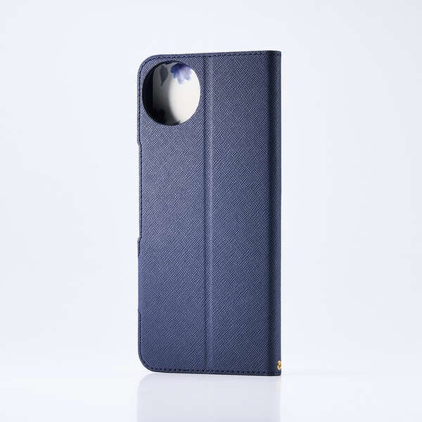 AQUOS wish5 ソフトレザーケース 薄型 磁石付 フラワーズ【PM-S251PLFUJNV】