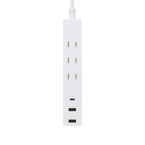 USBタップ/USB-C×1/USB-A×2/AC×3/15W/1.5m/ホワイト【T-U08-3A2C15WH】