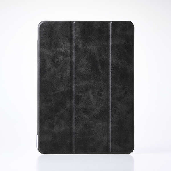 11インチiPad Air(M3/M2) フラップケース 薄型軽量 背面クリア 2アングル【TB-A25MWVBK】