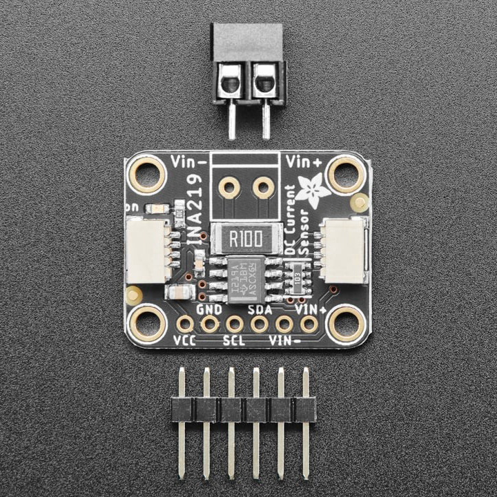 INA219搭載 STEMMA QT互換 ハイサイドDCセンサ ブレイクアウトボード(最大26 V ±3.2A)【ADA-904】
