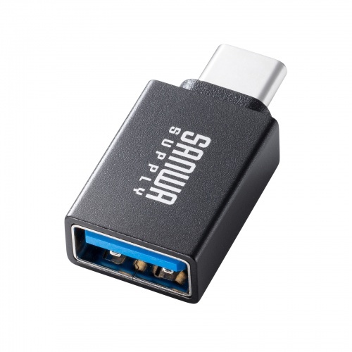 USB5Gbps Type-C変換アダプタ(AtoC・アルミコネクタ)【AD-USB31CAF】