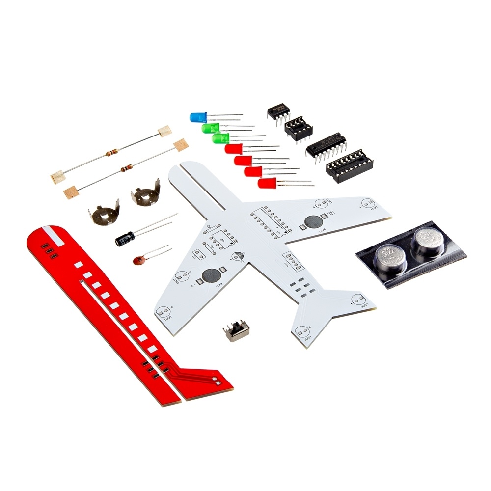 飛行機用はんだ付けキット - 白&赤【KIT-29526】