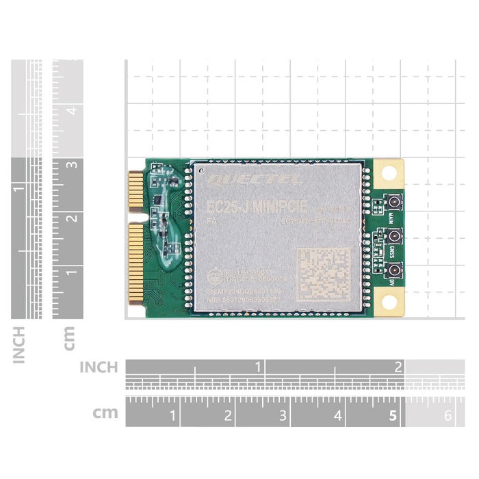 EC25-JFA-mini-PCIe LTE Cat-4通信モジュール【SEEED-113991296】