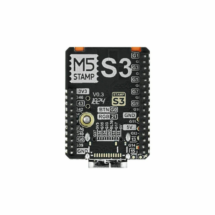 M5StampS3A (1.27mmピッチピンヘッダ実装済)【M5STACK-S007-PIN127-V033】