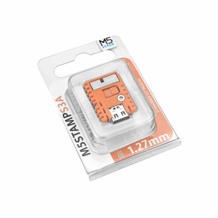 M5StampS3A (1.27mmピッチピンヘッダ実装済)【M5STACK-S007-PIN127-V033】