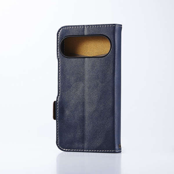 Google Pixel 10/Google Pixel 10 Pro/ソフトレサ゛ーケース/磁石付/耐衝撃/ステッチ/ネイビー【PM-P252PLFYNV】