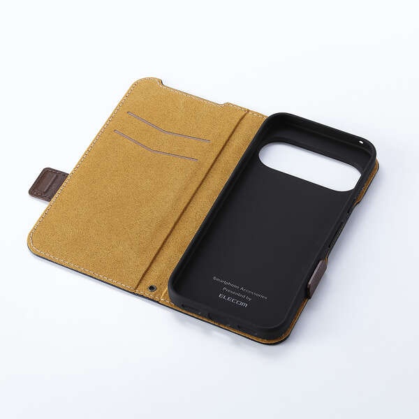 Google Pixel 10/Google Pixel 10 Pro/ソフトレサ゛ーケース/磁石付/耐衝撃/ステッチ/ネイビー【PM-P252PLFYNV】