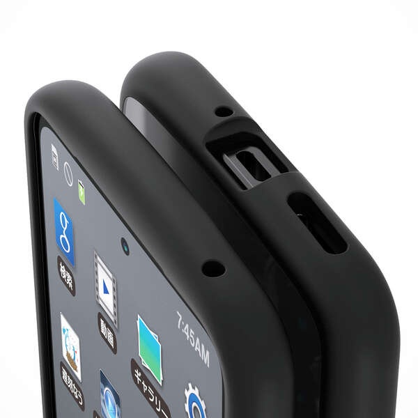 Arrows Alpha (F-51F)/TOUGH SLIM LITE/フレームカラー/メタルリング付/ブラック【PM-F251TSLFCBK】