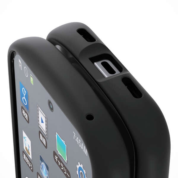 Google Pixel 10/Google Pixel 10 Pro/Grippy/フレームカラー/ストラップ/MAGKEEP/ホールシート付/ブラック【PM-P252GRPFMBK】