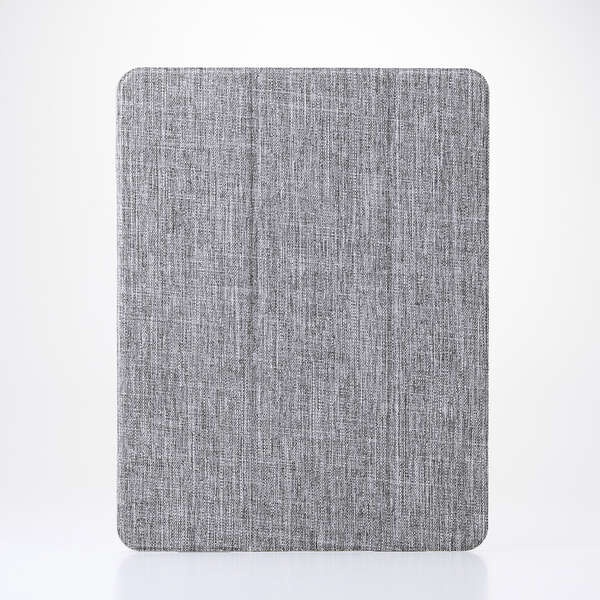 13インチiPAd Air(M2)/フラップケース/薄型軽量/ファブリック/背面クリア/2アングル/グレー【TB-A25XWVCGY】