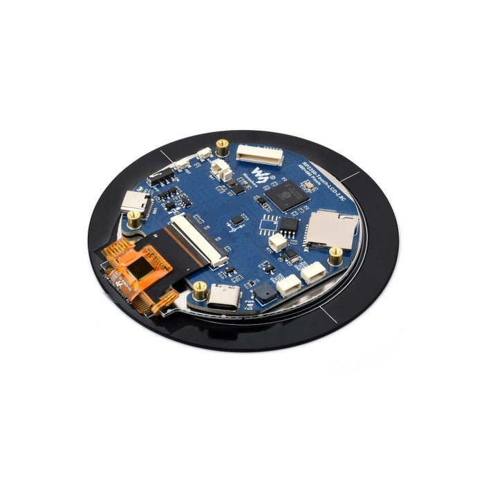 RP2350搭載 2.8インチ円形タッチスクリーンLCDボード【WAVESHARE-31792】