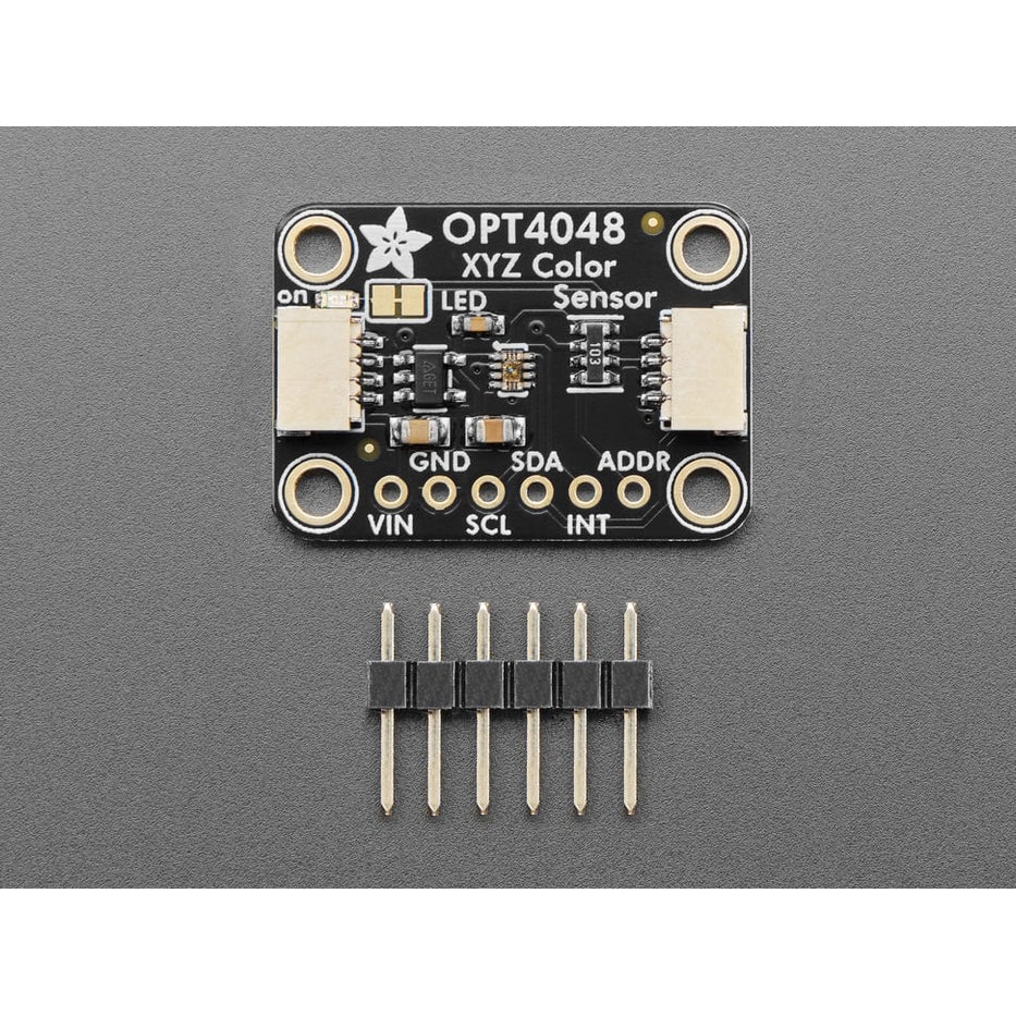 OPT4048搭載 三刺激値XYZカラー/照度センサモジュール【ADA-6335】