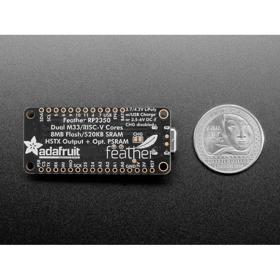 Adafruit Feather RP2350(HSTXポート/PSRAM 8MB搭載)【ADA-6130】