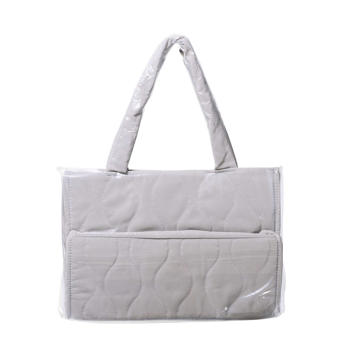 トートバッグ/キルティング/オニオンスティッチ/グレー【BM-QTBTGY】